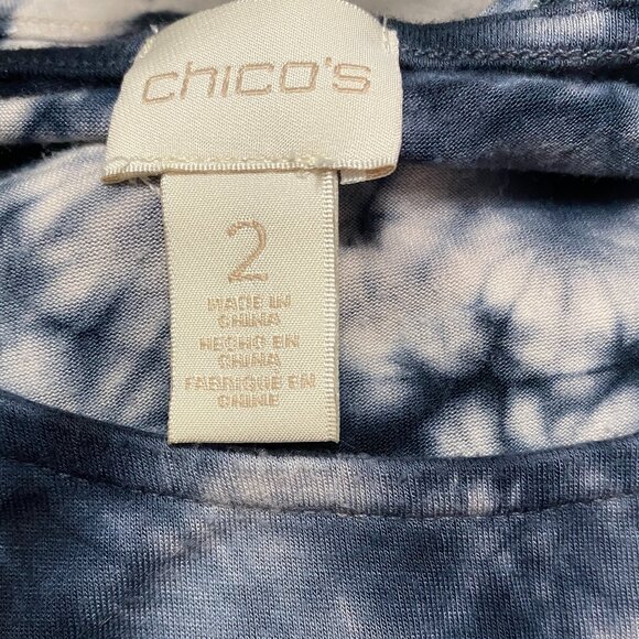 Chico's Tie Die Flowy Rayon/CottonTop Size L (12-14) - Picture 7 of 8